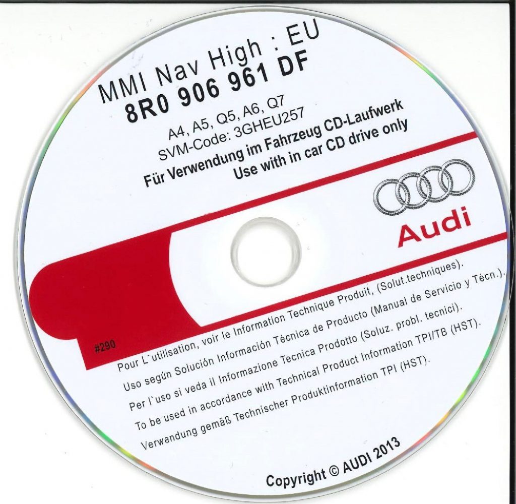 Audi MMI 3G High 0257 Update software